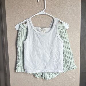 Light Green Boxer Short Set with Pockets